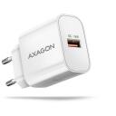 Axagon laadija ACU-QC18W 18W 1xUSB-A QC3.0, Sissejuhatav pinge 100-240V, &Uuml;lekoormuse, &Uuml;lekuumuse, &Uuml;lepinge kaitse