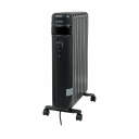 &Otilde;livaba radiaator suuremate ruumide lisak&uuml;tmiseks 2000W 75m&sup3; 2 režiimi termostaat rattad antratsiit RAD 2000 Oil Free Dark 363937 Eurom