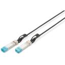 Digitus DAC kabelis DN-81225, 7 m, SFP+ savienotāji, melns, temperatūras diapazons: 0 līdz +70 &deg;C