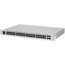 Ubiquiti L&uuml;liti USW-48-POE, 48x10/100/1000 Mbps, 32xPoE+, 4xSFP, 100-240V, -5-40&deg;C, roostevaba teras