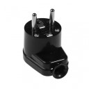 Leņķa kontakts 10gab melns, 16A, IP20, AW24801, AWTOOLS