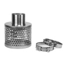 Sūknēšanas filtrs 75 mm, GBS, SSF075, cinkota tērauda, komplektā 2 klipši