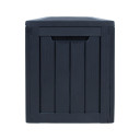 Uzglabāšanas kaste BOMM 117,5x47,5xH59cm/300L, melna plastmasa 28579