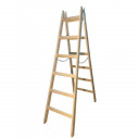 Puidust kahepoolne redel 2x6 150kg AW23037 AWTOOLS