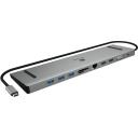 Raidsonic dokstacija IB-DK2106a-CPD, 1x Ethernet LAN, 1x VGA, 2x HDMI