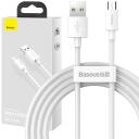 Baseus Datu kabelis MODELIS TZCAMZJ-02, 150 cm, 2x2.1A, Micro USB, USB, balta krāsa