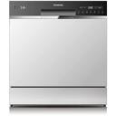 Toshiba Посудомоечная машина DW-08T2EE(W)-PL, 55 см, 49 дБ, 8 комплектов, 8 л, 7 программ, класс F