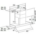 Cata Vāka MNV90 GWH, 90cm, 220-240V, 35cm, Mehāniskā kontrole, LED, Nerūsējo&scaron;ais tērauds