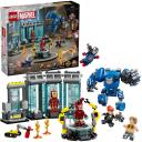 Lego LEGO MARVEL 76315 Dzelzs Vīra laboratorija: Bruņu zāle, 384 elementu, 5 figūriņas, 8+ gadi