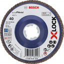 Шлифовальный, лепестковый диск X-LOCK X571 115мм, K40 2608619205 BOSCH
