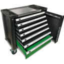 Instrumentu ratiņi ar 172 priek&scaron;metiem, ROCKFORCE, RF-55306, 7 izvelkamie atvilktnes, profesionāla kvalitāte.