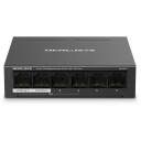 Mercusys настольный коммутатор MS106LP, 6 портов, 10/100 Мбит/с, 4 PoE+ порта, 40 Вт, управляемый коммутатор, черный