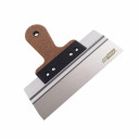 STAINLESS STEEL FACADE TAPING KNIFE 350/ 60mm/ CORK HANDLE AW27424 AWTOOLS
