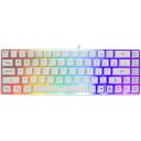White Shark Klaviatuur RONIN-W-US, 31.1cm, 10.2cm, 3.8cm, RGB, 1.5m, 68 nuppu, USB, membraan, juhtmega, m&auml;ngijatele