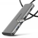 Axagon USB keskjaam HMC-5H 5in1, 3x USB 5Gbps, 1x HDMI, 100W PD, 1m kaabel