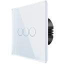 Spring Skārienslēdzis WT-301 WIFI 3gang(N&L) 1000W/G, 86mm x 86mm x 35mm, 110V &ndash; 240V AC, 5A, 1000W, -20 līdz 70 C