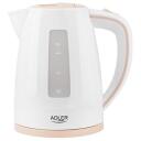 Adler | Kettle | AD 1264 | Standard | 2200 W | 1.7 L | Plastic | 360&deg; rotational base | White