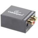 Gembird digitaalne - analoogne helikonverter DSC-OPT-RCA-001, 1 x TOSLINK, 1 x RCA, 2 x RCA, 5 VDC toide