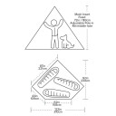 Inner Tent GOLD CAMP 3 Mesh Inner, Big Agnes, 0841487143879, 1.02kg, 183cm, Nylon mesh, Gold Camp 3 tent and support pole not included