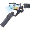 Goxtreme GX4 Stabilizators 55245, 3 asu, 3600 mAh, 8h, 330&deg; slīpums, 360&deg; panorāma, 160&deg; pagrie&scaron;ana, Bluetooth, aizsargfutrālis