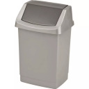 Prügikast Click-it Curver 0804045877 50L 38,5x33,5x63,5cm hõbedane
