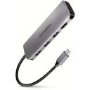 Axagon USB keskjaam HMC-HCR3A, 3x USB 3.2, 1x HDMI, 1x SD, 1x microSD, 20 cm kaabel, alumiiniumkorpus