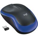 Logitech USB optiline hiir M185/BLUE 910-002236, 1000 DPI, 3 nuppu, 10m traadita ulatus, AA aku