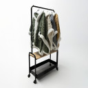 Pleds ar kapuci MONNA pelēks 85197