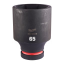 SHOCKWAVE&trade; IMPACT DUTY TRIECIENIZTURĪGAS UZGRIEŽŅU MUCIŅAS, 65 MM 1" IMPACT SOCKET DEEP - 1PC, 4932480438 MILWAUKEE