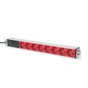 Digitus pagarinātājs DN-95410-R, 8xCEE 7/7 10A, 250VAC, 2m, alumīnija, 1U, 35&deg; pagrieztas ligzdas, 2x stiprinājumi