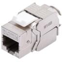 Digitus Keystone modulis DN-93615-24, 10 Gbit/s, 500 MHz, 1 ports, vairogots, bez instrumentiem, 24 gab.