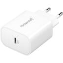 Intenso toiteadapter W20C, 20W, USB-C, 100-240V, 1 pesa, kiire laadimine, valge