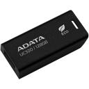 Adata USB zibatmiņa UC320-128G-RBK/BK, 128 GB, USB 3.2 Gen 1, bez vāciņa, melna, 1 gab.