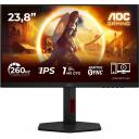 Aoc Монитор 24G4ZR, 1920 x 1080, 240 Гц, 1 мс, Fast IPS, G-Sync, HDR10, Эргономичный дизайн