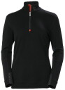 Термобелье, футболка Lifa Merino Half Zip, L, HELLY HANSEN, 75210_990-L, женская, черная