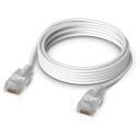 Ubiquiti UACC-Cable-Patch-EL-2M-W, patch kabelis, 2m, RJ-45, RJ-45, Cat6, 2.5mm, PoE++, taisns kontakts, 1 gab.