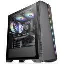 Thermaltake H350 RGB TG Korpus CA-1R9-00, 12cm, must, karastatud klaas, Mini ITX, Micro ATX, ATX, Midi Tower, 6 ketta pesa