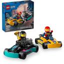 Lego Go-Karti un sacīk&scaron;u braucēji 60400, 99 elementu, 2 figūriņas, 5+ gadi