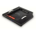 Axagon montavimo rėmas RSS-CD09 2,5" SATA SSD/HDD, 9,5 mm, aliuminis, LED, 0,066 kg