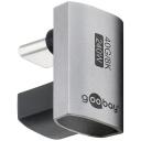Goobay USB-C adapteris 180&deg; U formas, 74445, 8K60Hz, 40 Gbps, metāla korpuss, 240 W strāvas padeve