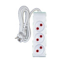 Pikendusjuhe valge, maanduseta, 3 pesa, 7m AY-KA