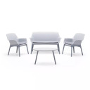 Dārza mēbeļu komplekts Luxor Lounge Set BICA 16907707 balts/sarkans