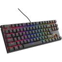 Genesis Mehāniskā Spēļu Tastatūra THOR 303 NKG-1881, 87 taustiņi, Vadu, RGB LED, Outemu Peach Silent, melna