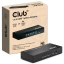 Club3D HDMI sadalītājs CSV-1385 4 porti, 4K 120Hz, metāla korpuss, ārējais baro&scaron;anas avots 100-240VAC 5V-2A