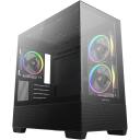 Deepcool Korpus CG380 3F R-CG380-BKAGM3-G, 2x3.5", 3x2.5", 5, 410mm, 250mm, 33mm, ARGB ventilaatorid, USB 3.0, USB-C