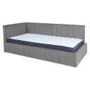 Gulta JASPER 90x200cm ar matraci HARMONY UNO, pelēka K28524
