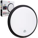 Maclean LED lampa ar kustību sensoru, MCE525 B, 10W, 1000lm, IP65, neitrāla krāsa, 9m, 140&deg;, sienas montāža