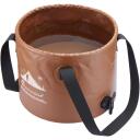 Flextail Flex Bucket 20L Saliekamais spainis, Flex 20L-BR, 20L, brūns, ar zemējumu, ūdensizturīgs, izturīgs