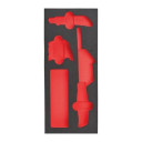 TUK&Scaron;I PUTU IELIKTŅI TĒRAUDA UZGLABĀ&Scaron;ANAI, EMPTY 3 PC CUTTING AND MEASURING FOAM INSERT, 4932493681 MILWAUKEE