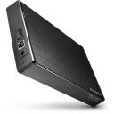 Axagon HDD корпус EE35-XA3 3,5" USB 3.2 Gen 1, адаптер питания 100-240V/12V-2A, USB-B - USB-A кабель 80 см, подставка